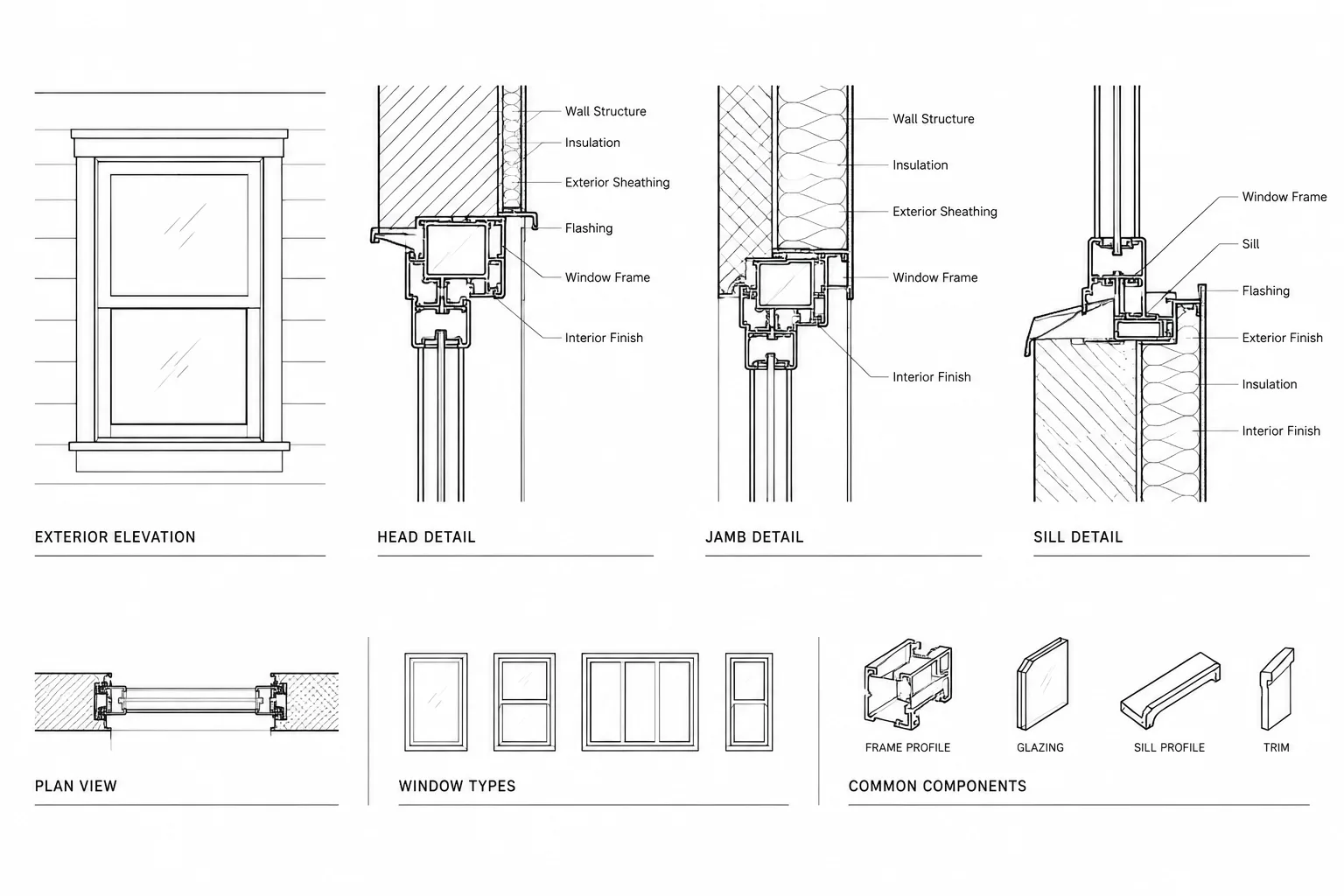 How to Draft and Coordinate Window Details in Architectural CAD