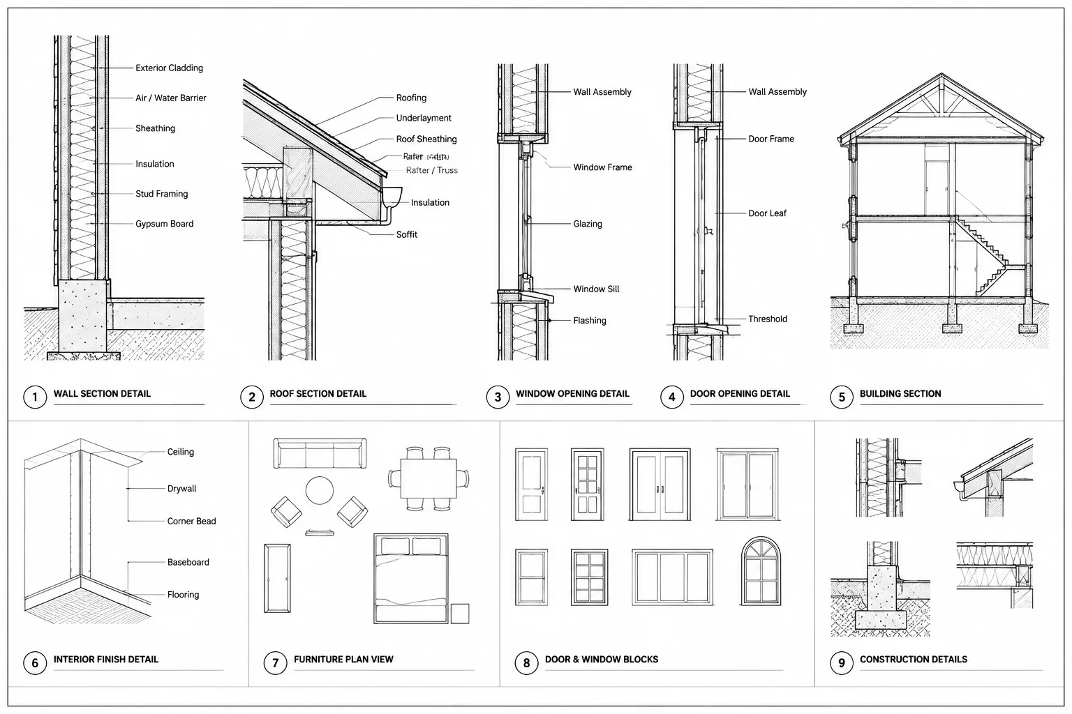 How to Organize Architectural Detail Sheets in CAD