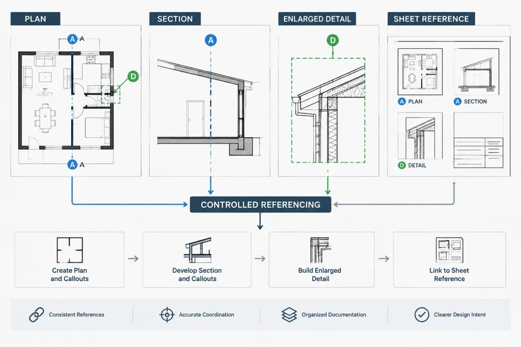 How to Organize Architectural Detail Sheets in CAD architectural CAD illustration