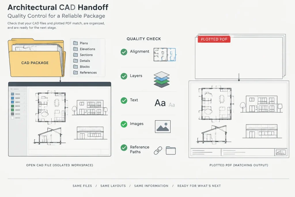How to Package Architectural DWG Files for Consultant Handoff architectural CAD illustration