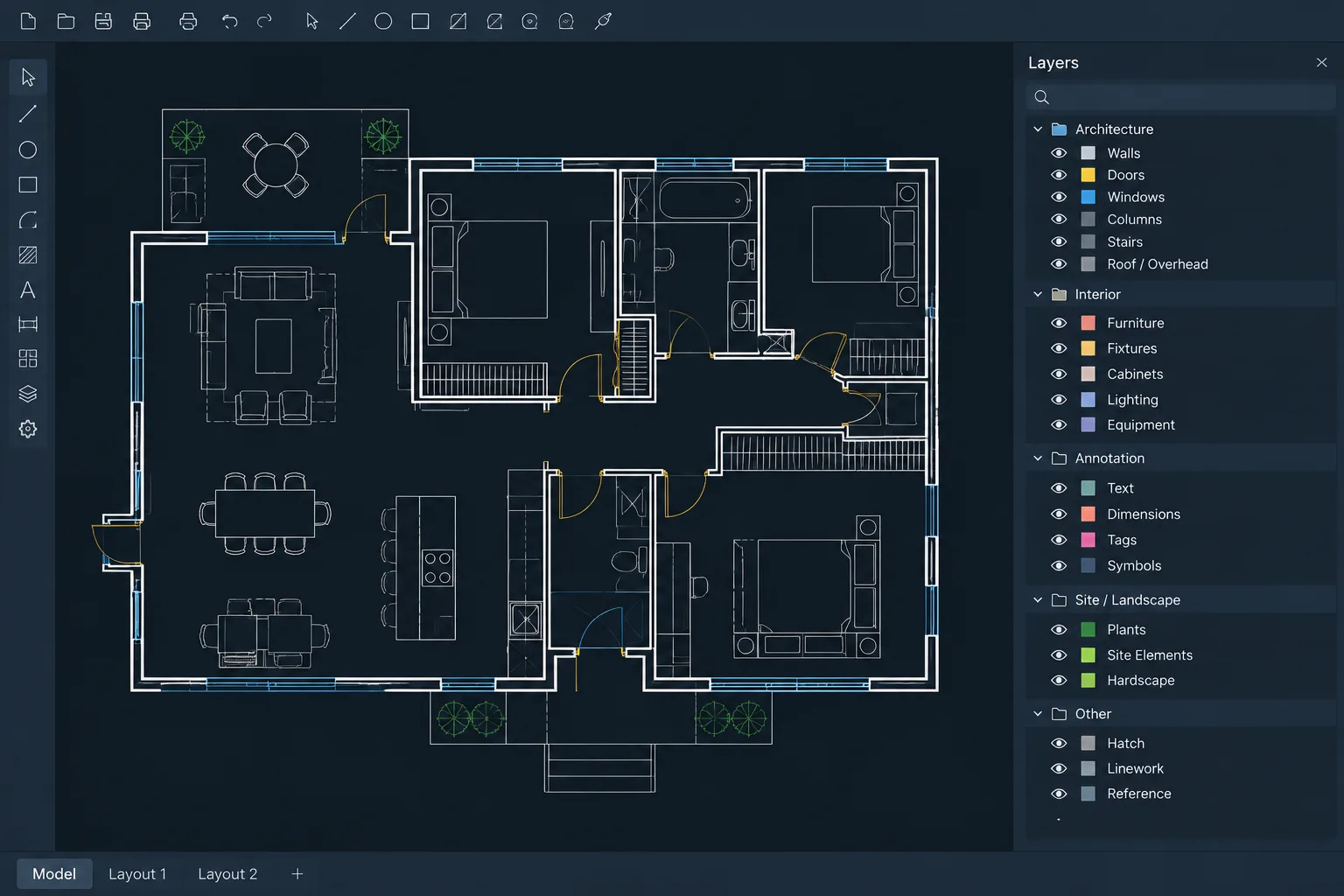 Layer Filters in AutoCAD: Organizing Complex Architectural Layer Lists