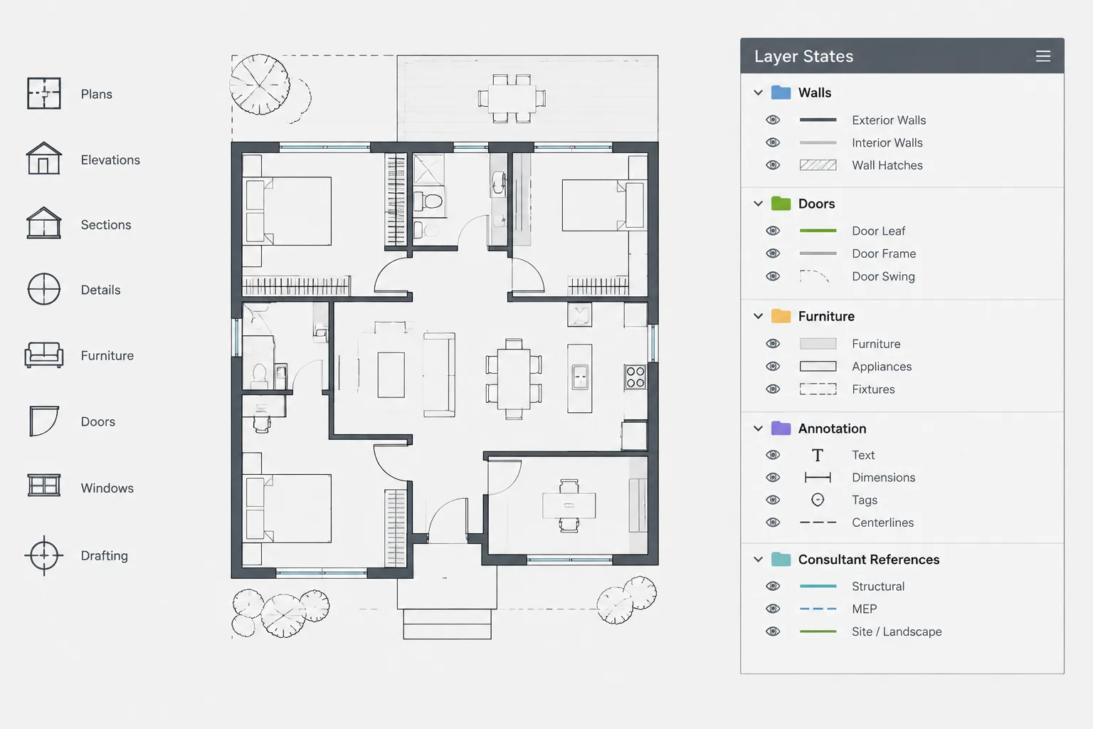 Layer States in AutoCAD: A Practical Workflow for Architectural Drawings