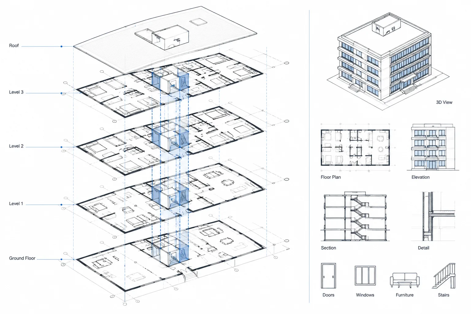 One Floor per DWG or Multiple Floors? Organizing Multistory Architectural CAD Files