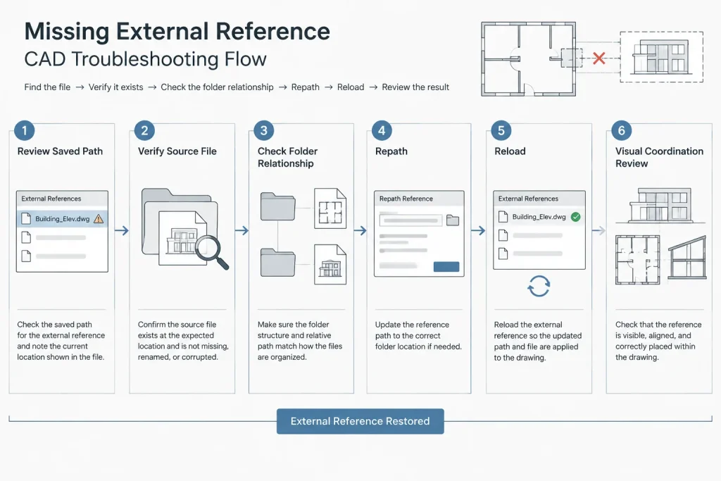 Relative vs. Full Xref Paths in AutoCAD: A Practical Architectural CAD Workflow architectural CAD illustration