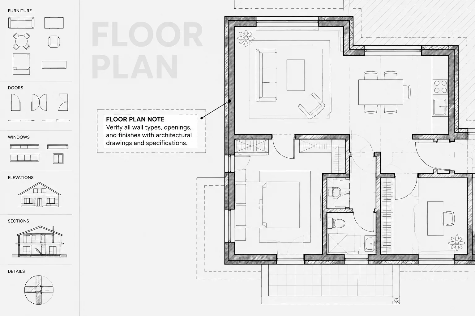 Wipeouts, Background Masks, and Draw Order in Architectural CAD