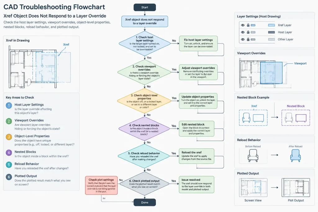 Xref Layer Control in AutoCAD: A Host-Drawing Workflow for Architectural Backgrounds architectural CAD illustration